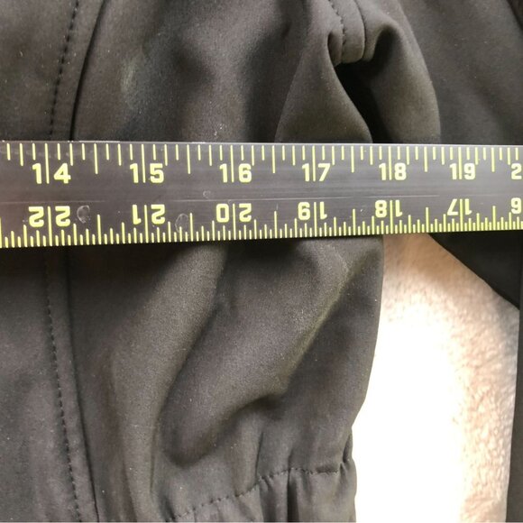 Lauren Ralph Lauren Womens Jacket Medium Quilted Bib Hooded Softshell Black - Picture 7 of 16